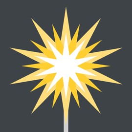 Emoji One Peel & Stick Wall Decal: Firework Sparkler (24 in x 24 in)