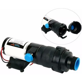 Amarine Made 12V Macerator Waste Water Pump 12GPM 45LPM Lift Boat RV Marine UP to 9.8 Feet