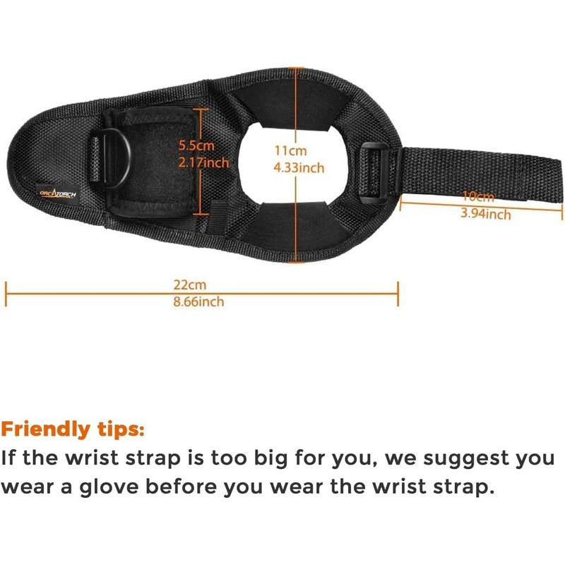 ORCATORCH WS01 Diving Flashlight Glove Hands-Free Flashlight Holder Universal Adjustable