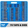 EilxMag 110PCS Hardened Alloy Steel Metric Tap and Die Rethreading