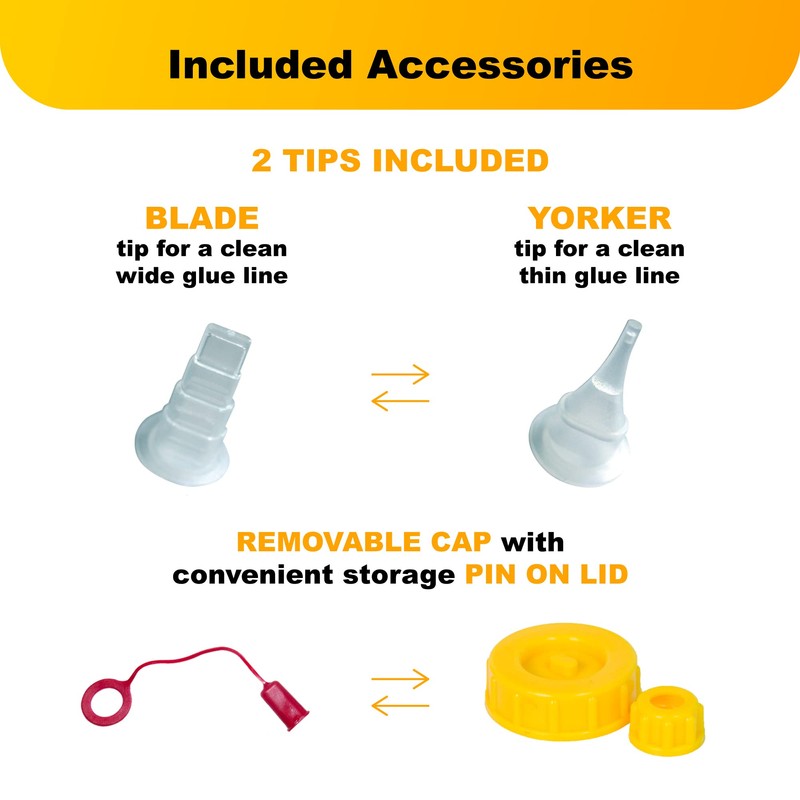 FastCap 6oz Glue Bottle, with 2-chamber No-Drip system. Each bottle