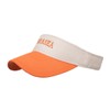[ホワイトファング] 刺繍 サンバイザー カジュアル ファッション 帽子 アウトドア 日焼け止め レディース CZA035(オレンジ)
