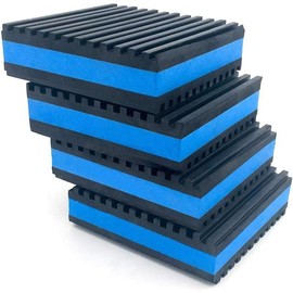 4 Pack Rubber Anti-Vibration Pads, 4 x 4 x 7/8 inches Heavy Duty EVA Vibration Isolation Pads Mats for HVAC, Washers, Compressors, Treadmills,  Conditioner - Color: 2" x 2" x 7/8"