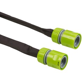 Royal Gardineer plant watering system "Eco" flat perl hose, including Stop Valve Couplings 12m (drop hose)