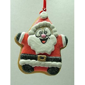 New Santa Claus Frosted Cute Sugar Cookie Christmas Tree Ornament B