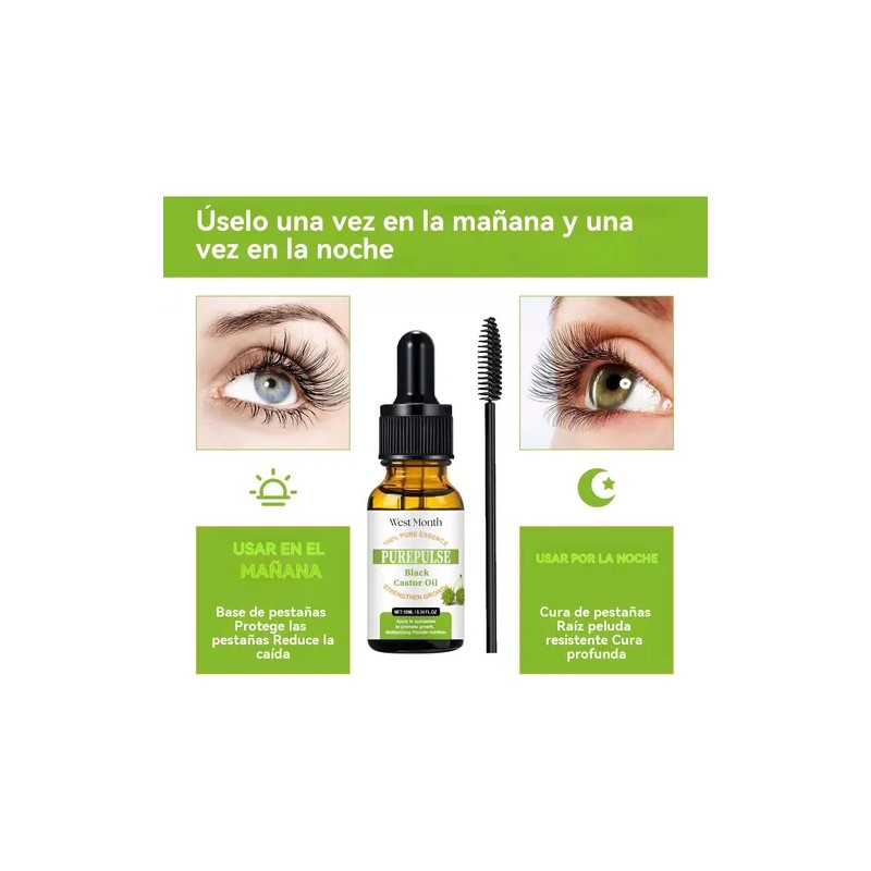 Tratamiento Para Pestañascejas Sérum Aceite Ricino F