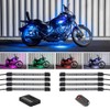 LEDGlow 8pc Million Color Flexible Motorcycle LED Lighting Kit -