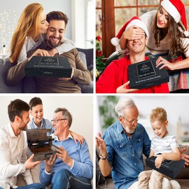 VEIYAILU Gifts for Men husband son boyfriend him Nightstand Organizer for Men boyfriend birthday gift ideas Wood Phone Docking Station - Gift Ideas for Father's Day, Christmas, and Valentine's Day