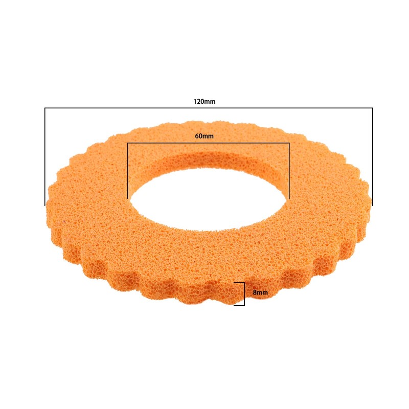 SG Store 2 x Foam Rubber Tank Protector Ring 120x60mm