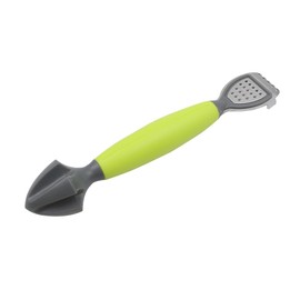 Alnicov Lemon Zester Bar Tool 3 in 1, Citrus, Lime Zester, Reamer and Grater with a Soft-Touch Handle, Compact for Easy Storage and Dishwasher Safe