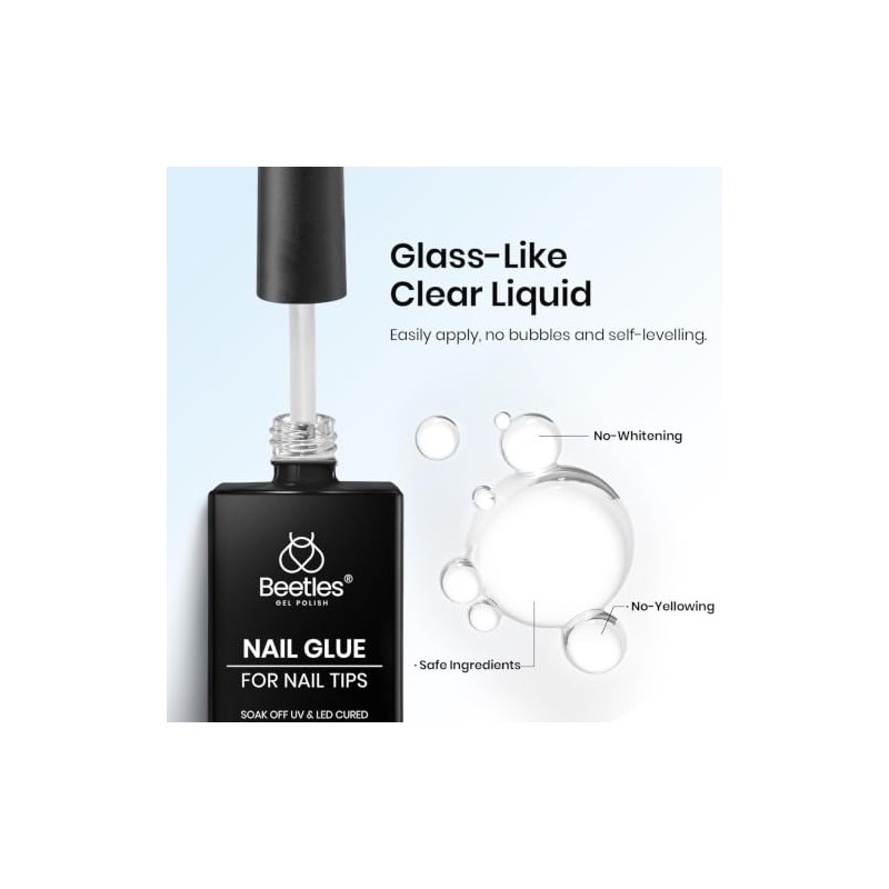 Beetles Pegamento para Uñas en Gel UV 9 en 1