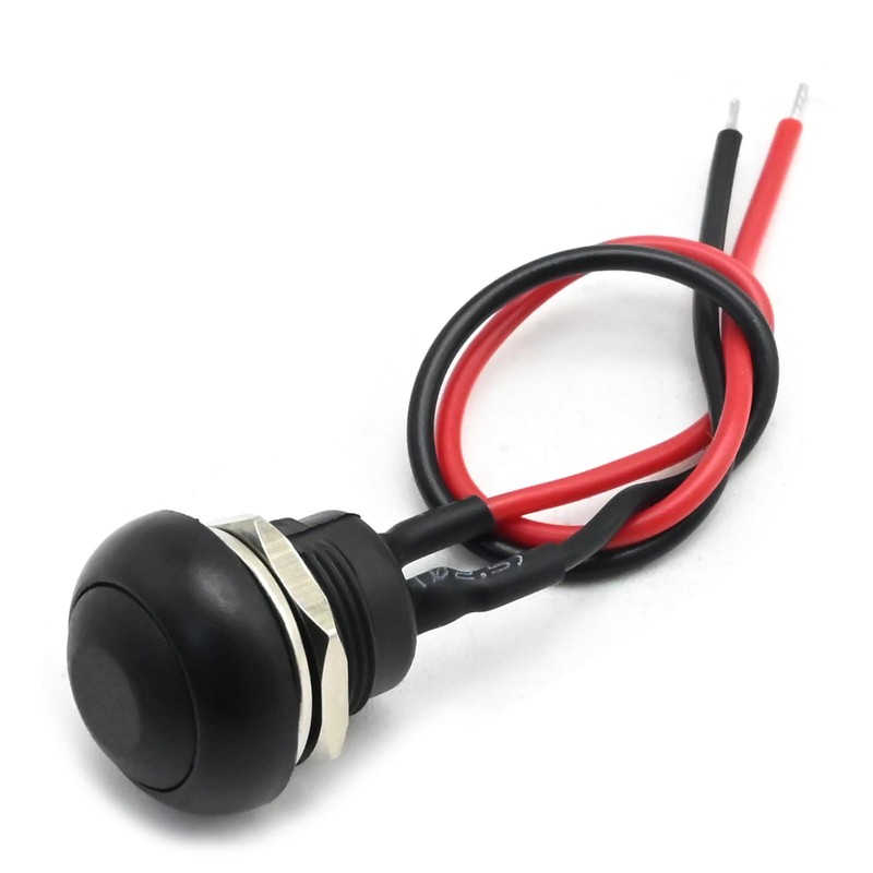 Anxingo 2 PCS Mini Round Waterproof Momentary Push Button Switch,
