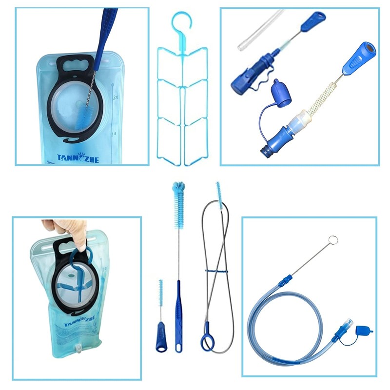 TANNOZHE Hydration Bladder Cleaning brush Set,Water Bladder Cleaning Kit 4