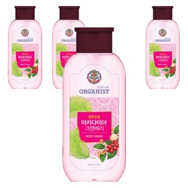 Organist Macadamia Cranberry Body Wash, 200g, 4 packs / 오가니스트 마카다미아 크렌베리 바디워시, 200g, 4개