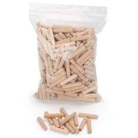 Wooden dowels | Corrugated Wood Dowels | Pack of 400 | Beech Dowels | Ideal for Dowel Burners and Joining Machines