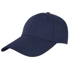Sportmusies Ajustable Extra Long Bill Baseball Cap Men Women 100% Cotton Visor Hat Blue