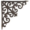 Import Wholesales Cast Iron Wall Shelf Bracket Ornate Curl Pattern