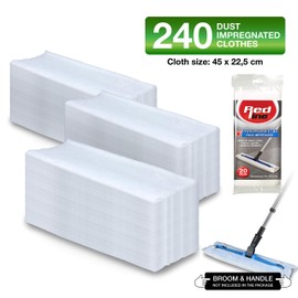 IPPA Staubtücher für Fußböden, Weiß, Einheitsgröße, 240