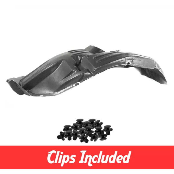 Aftermarket Products Front Right Passenger Side Fender Liner w/ Clips