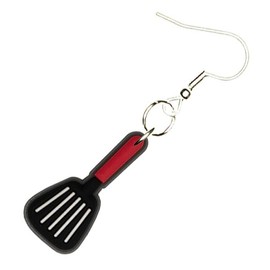 Spatula Earrings Hypoallergenic Silver Plated Fishhooks Yazzle Dazzle Baking Cooking Chef Salt Pepper Frying Pan