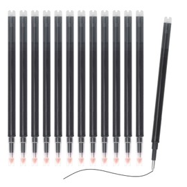 12 Pack Grey Erasable Pen Refills Compatible with Pilot Frixion and Most Rollerball Friction Pens Grey Ink 0.5 mm Stainless Steel Tip Smooth Durable Writing Experience for Students Professionals
