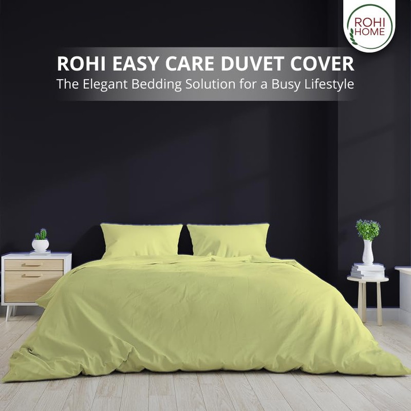 Rohi Easy Care plain Single Duvet Cover set – Soft