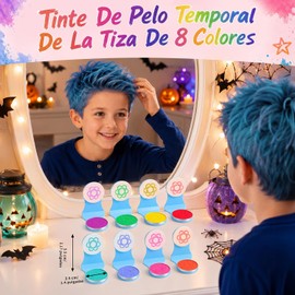 Tinte para el Cabello de 8 Colores, Color Duradero, Unisex