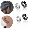 CHENLONB Fake Earrings, Hoop Earrings, Non-Hole Fashion Hoop for Men