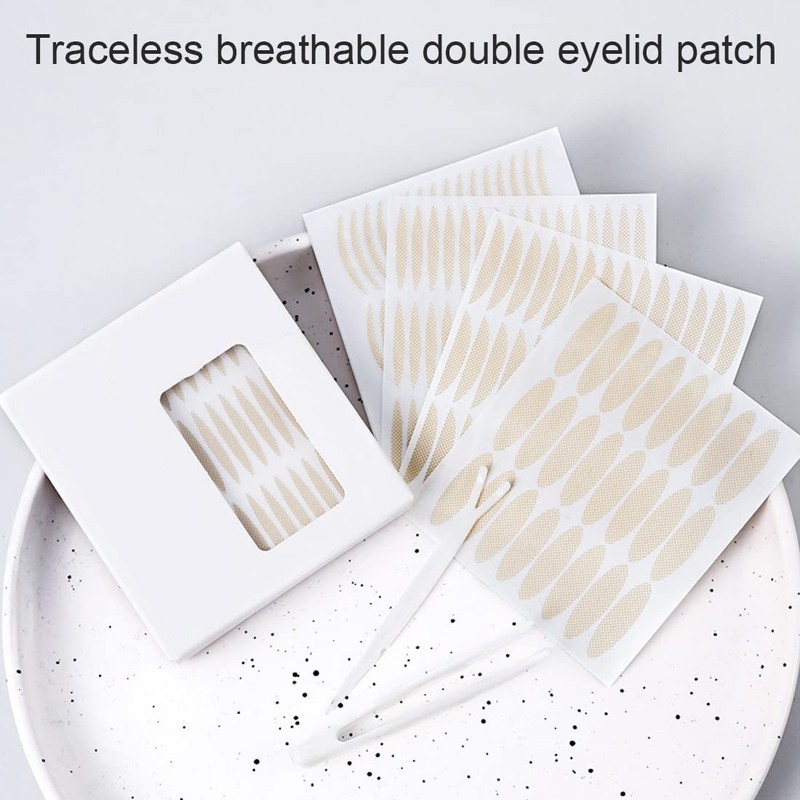 XPEX Pack of 480 Slip-On Lids Stripes, Double-Sided Eyelid Tapes,