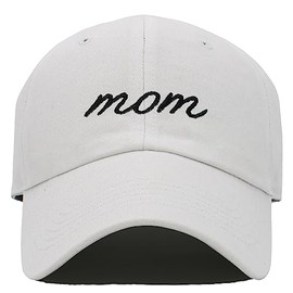 Funky Junque Bridal Baseball Cap - Mom - White