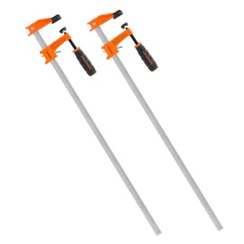 Jorgensen 2-pack Medium Duty Steel Bar Clamp Set with 600 lbs Load limit, 24-inch