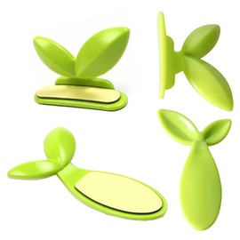 MinniLove Toilet Seat Handle Handle Handle Green Leaf Design Bathroom Supplies Keep Your Hands Away From Bacteria Clean and Hygienic (2 Sets,4 Pack)
