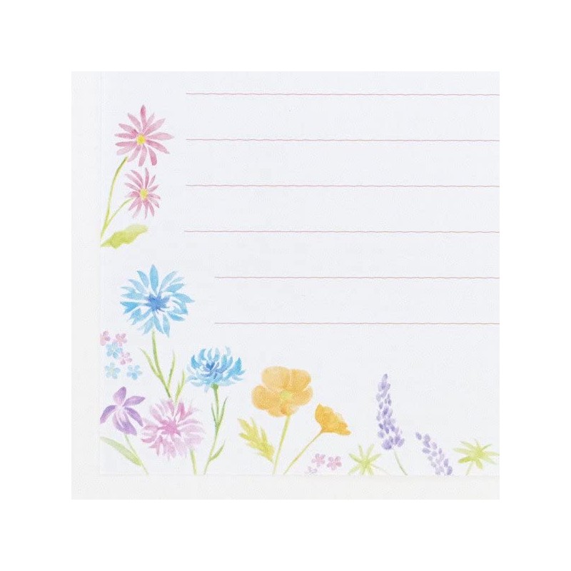 NB Letter Set A5 Fleurir Bloomy 1400101 (19) 8 Posts,
