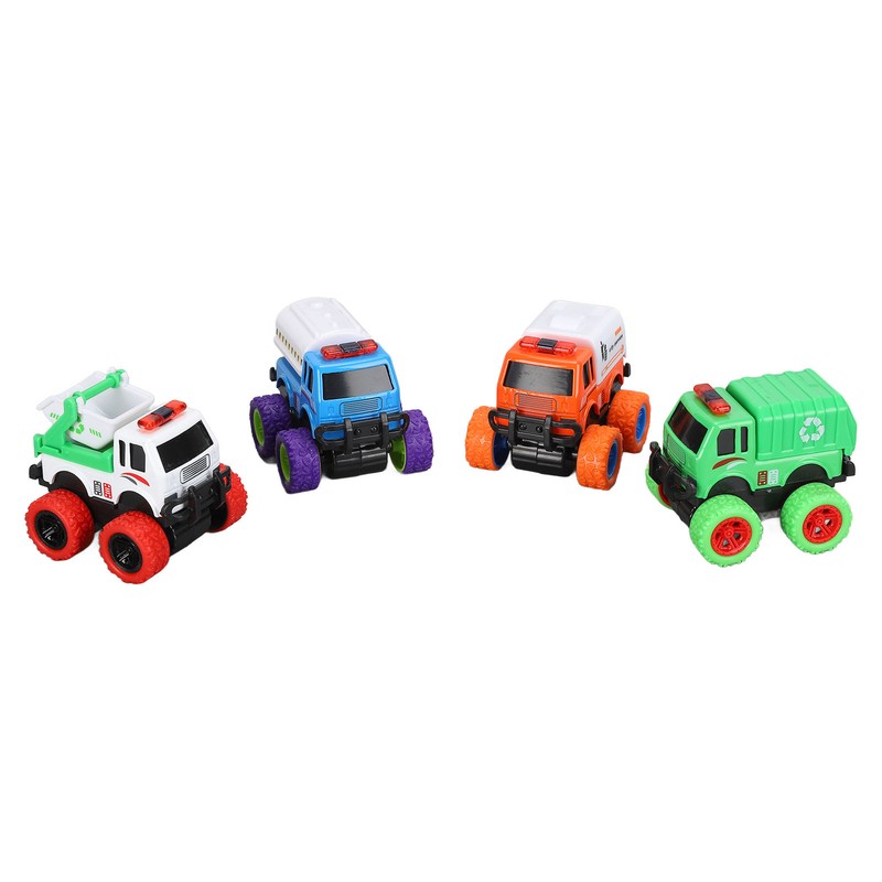 Pull Back City Cars Alloy Cartoon Q Version Sanitation Truck