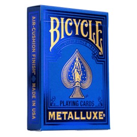 Bicycle Metalluxe Blue Playing Cards - Premium Metal Foil Finish - Poker Size