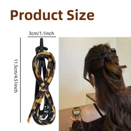 Flat Hair Clips 3-Pack - Soft Leather Hairpins for Effortless Updo, Portable & Comfortable Running, Office, Home