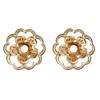 Flower Earring Jackets in Gold Plated