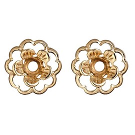 Flower Earring Jackets in Gold Plated