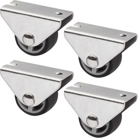 Sotech Passau Set of 4 Box Rollers (Diameter 25 mm, for Under-Unit Mounting, Dark Grey) Transport Roller, Quiet and Floor-friendly, Ideal for Bed Boxes and Floor Drawers
