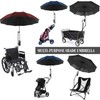 XLINGZA UPF 50+ Beach Umbrella with Adjustable Universal Clamp