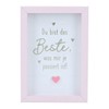 Depesche 11625-044 Photo Frame with Compliment, Small Decorative Frame with