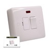 SHPELEC ® Premium Curved Edge White Electrical Sockets Range -