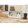 ClosetMaid 1631 Cubeicals 3-Cube Storage Bench, White with Gray Cushion