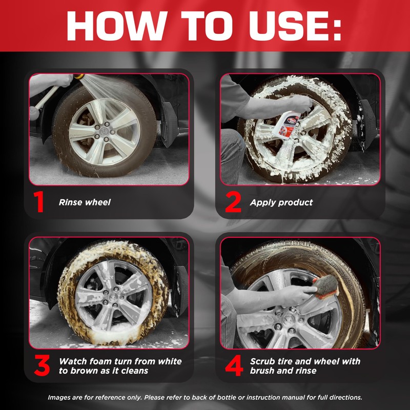 Black Magic 120228 Intense Foam Wheel & Tire Cleaner, High-Foaming