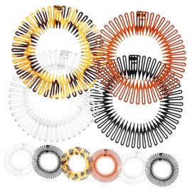 Beavorty 10Pcs Primavera Peine Peluca Peine Diademas Atléticas Señoras Diademas Elásticas Diademas 90S Zig Zag Diademas Círculo Diademas Con Dientes Peine Elástico Diadema Peine Circular