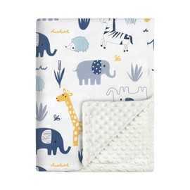 EUBEISAQI Toddler Bed Blanket - Cozy Soft Nursery Blankets,Care Supplies for Camping Christening Car Seat Nursing Shower Bed Bassinet Swaddling Outdoor