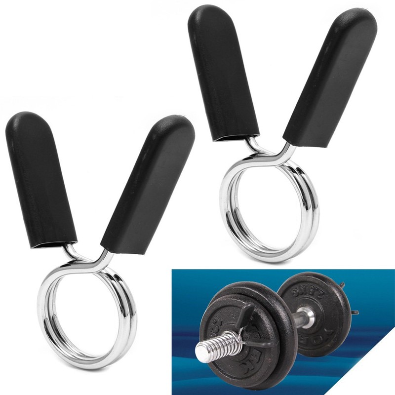 fatteryu 2Pcs 30mm Barbell Gym Weight Lifting Bar Dumbbell Lock