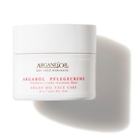ARGAND'OR vegane Arganöl Pflegecreme- M - 50 ml Für trockene und sehr trockene Haut Extra reichhaltig und regenerierend VERGLEICHSSIEGER 2024 Gesichtspflege für Tag und Nacht Vegan