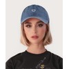Womens Baseball Cap Vintage Washed Cotton Love Heart Embroidered Adjustable