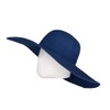 WITHMOONS Straw Hats for Women Floppy Sun Navy Blue Hats